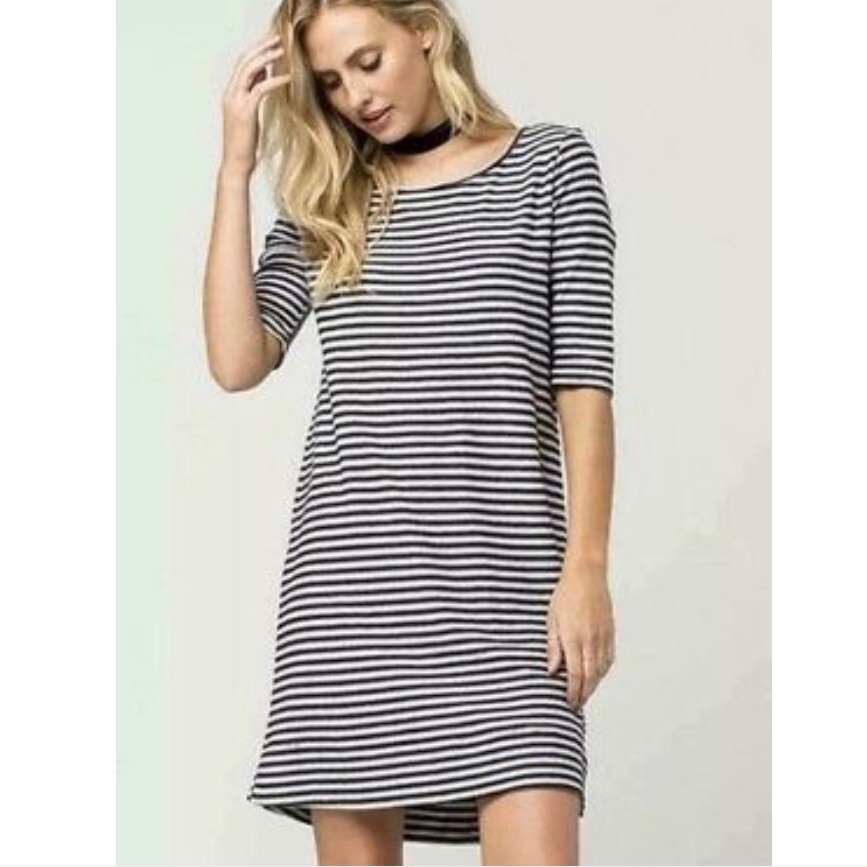 Free People Black & White Stripe Dress